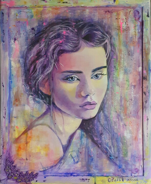 peinture acrylique 绘画, 25.2x21.3 in
