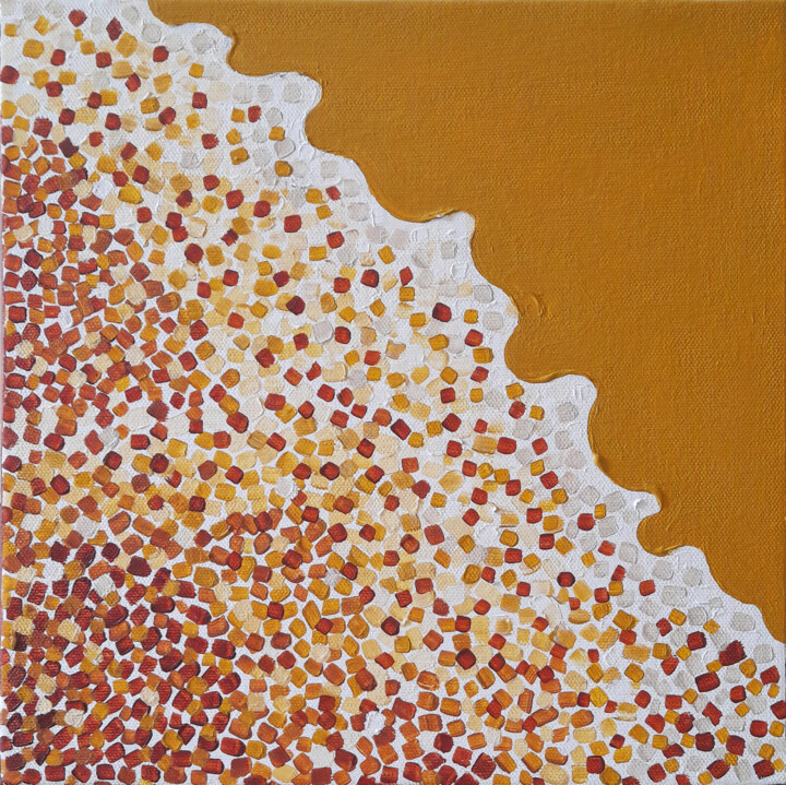 Painting titled "Threshold" by Vinayak Borkar, Original Artwork, Acrylic Mounted on Wood Stretcher frame