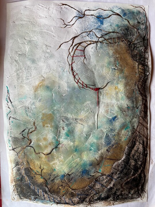 A Quiet Destruction 绘画, 14.6x10.2 in