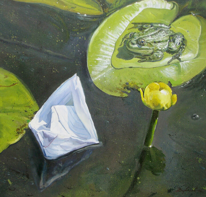 A meeting 绘画, 33.5x31.5 in