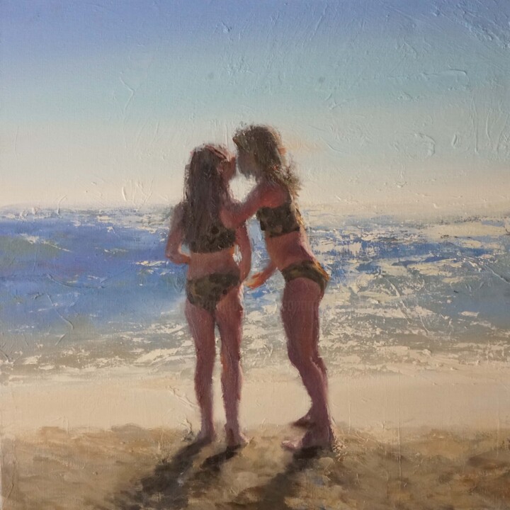 Confidences ensoleillées Pittura, 23,6x23,6 in