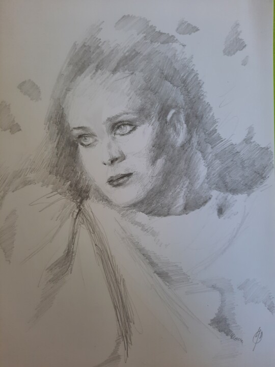Dessin intitulée "Polka" par Jenő Dienes, Œuvre d'art originale, Graphite
