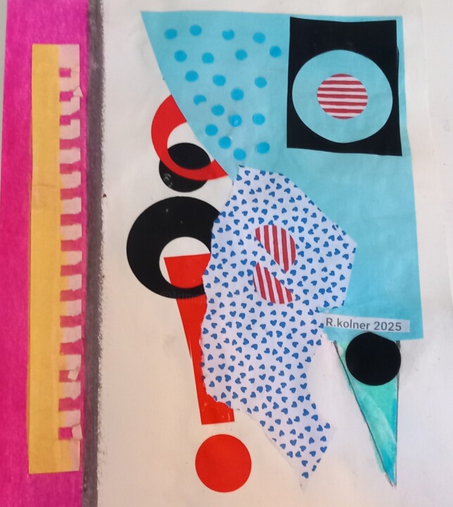 Collages intitulée "Zambia" par Ronnie Kolner, Œuvre d'art originale, Collages
