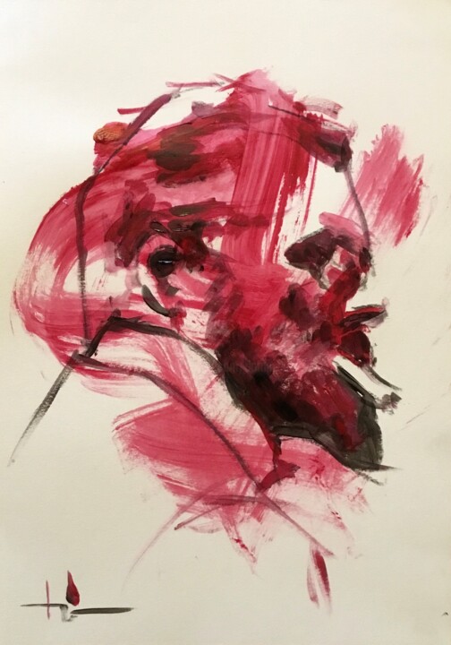 Hommage à J.E. Buland 绘画, 13.4x9.5 in