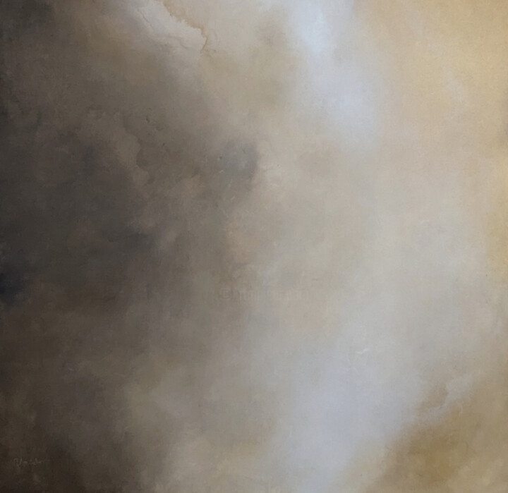 Painting titled "Dimming Silence" by Gabriela Azar Schreiner, Original Artwork, Acrylic