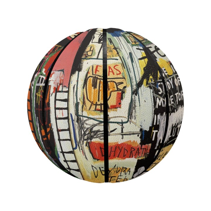 Basquiat and Basketball Arte digital, 11,6x11,6 in