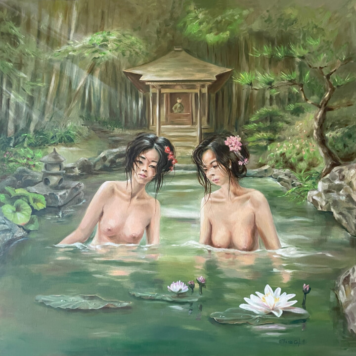 Ninfee 绘画, 31.5x31.5 in