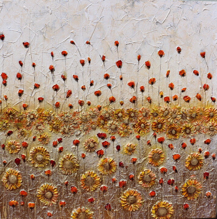 Painting titled "Ricordi di un tempo…" by Donatella Marraoni, Original Artwork, Oil Mounted on Wood Stretcher frame