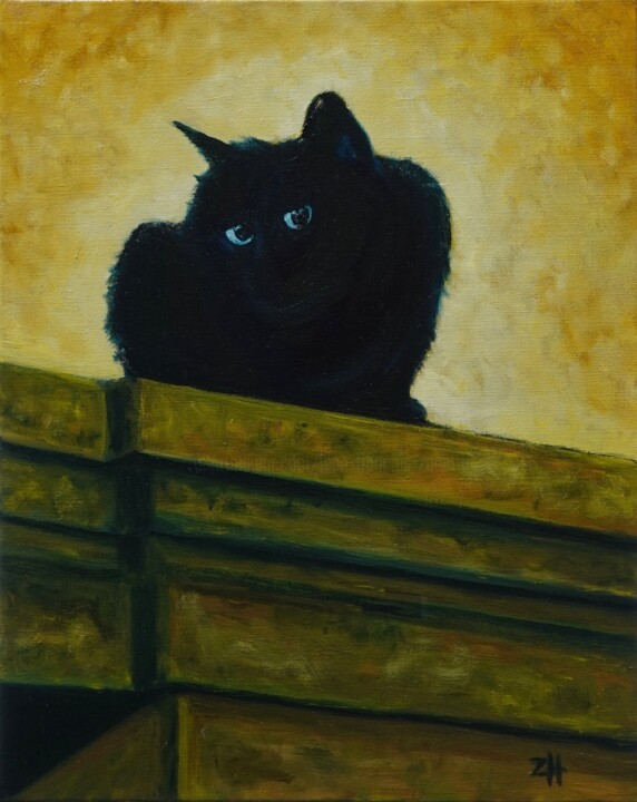 Il gatto d'Ospedaletti 1 Pittura, 19,7x15,8 in