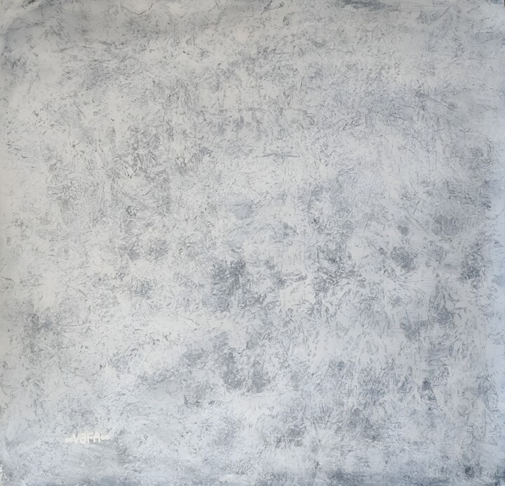 Pure White. Patterned Abstract Картина, 29,9x30,3 in