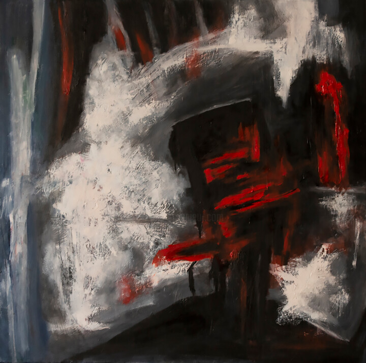 Schilderij getiteld "It-World Stenocara…" door Lu Meng, Origineel Kunstwerk, Olie