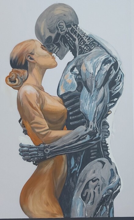 "ЛЮБОВЬ 2050" 绘画, 35.4x23.6 in