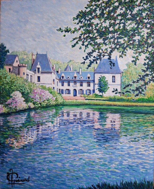 Château en Bretagne pour Makiko san Peinture, 18,1x15 in