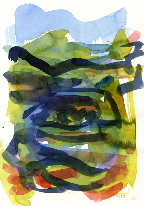 絵画,  13.4x9.5 in 