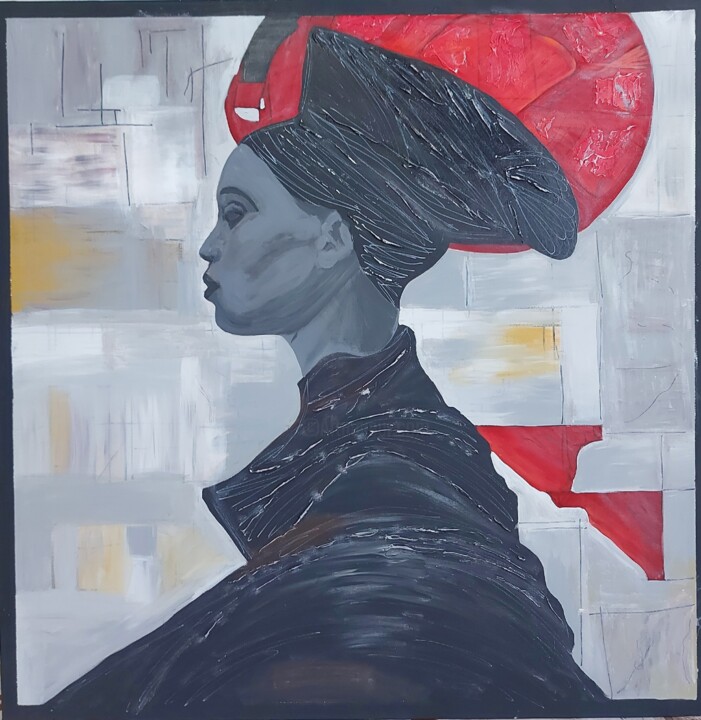 绘画,  27.6x27.6 in 