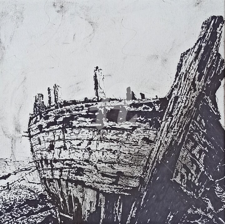 描画,  7.9x7.9 in 