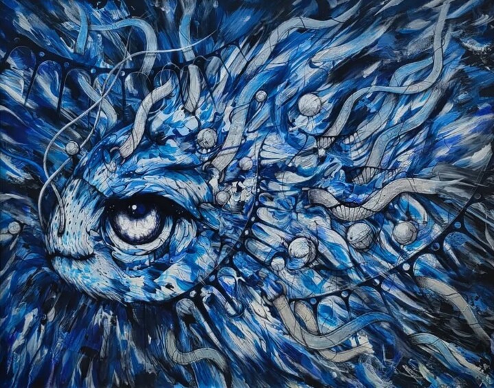 Emotional embarrassment 绘画, 31.5x39.4 in