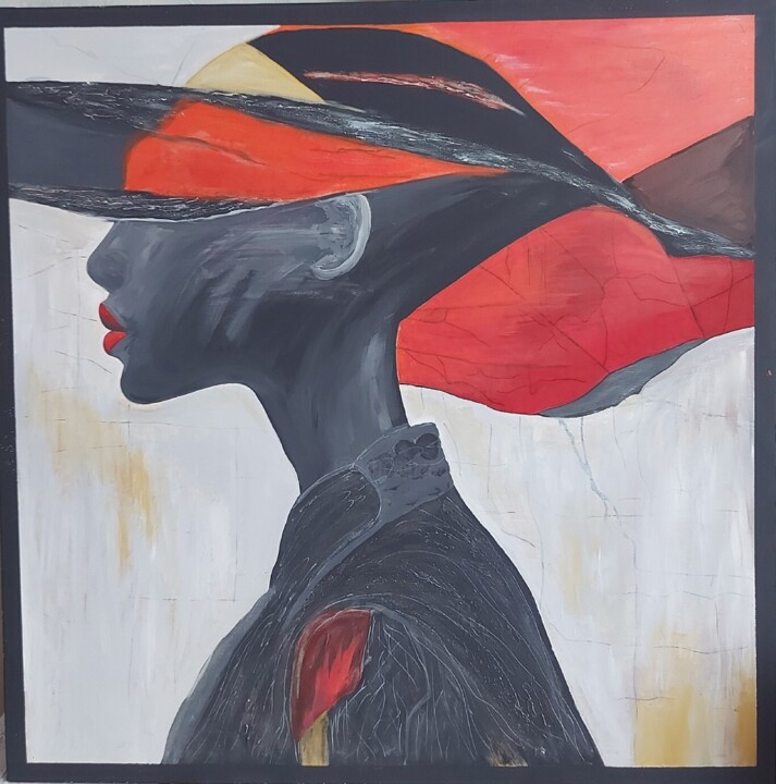 Серия "Прет-а-порте" № 06 " Наши мысли" 绘画, 27.6x27.6 in