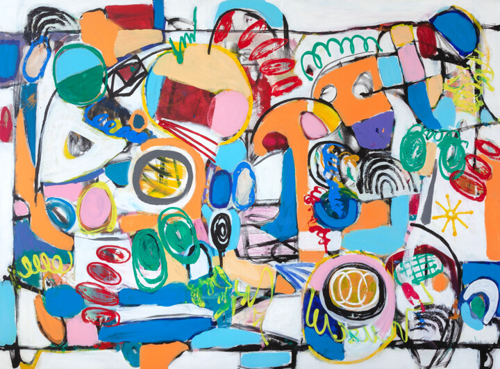 Painting titled "Twisted" by Tommy Lennartsson, Original Artwork, Acrylic