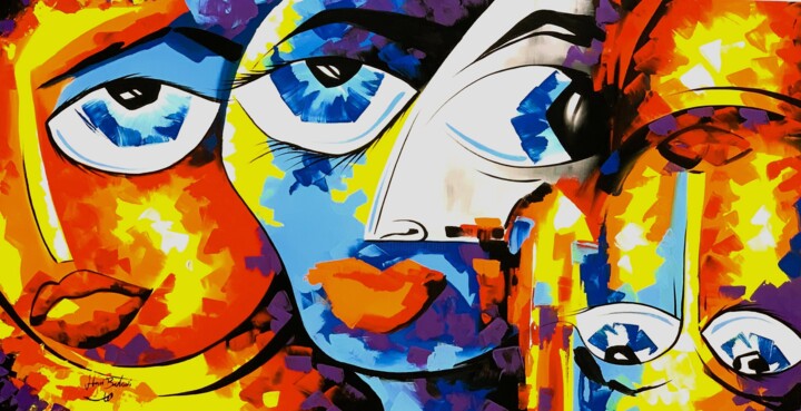 Friends Color Картина, 30,7x58,3 in