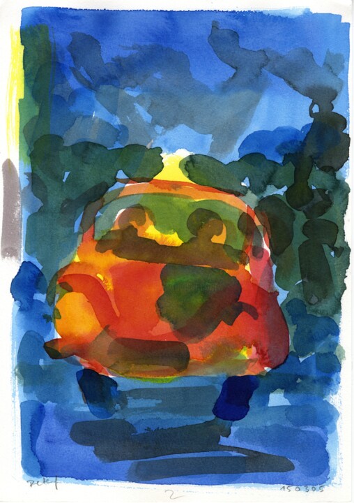 Auto/Selbster (150305.2) 绘画, 13.4x9.5 in