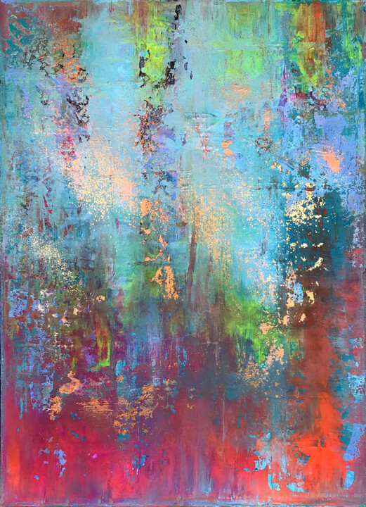 Blooming field 绘画, 27.6x19.7 in