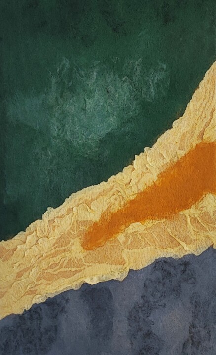 "Summer dawn" Painting, 47.2x29.1 in