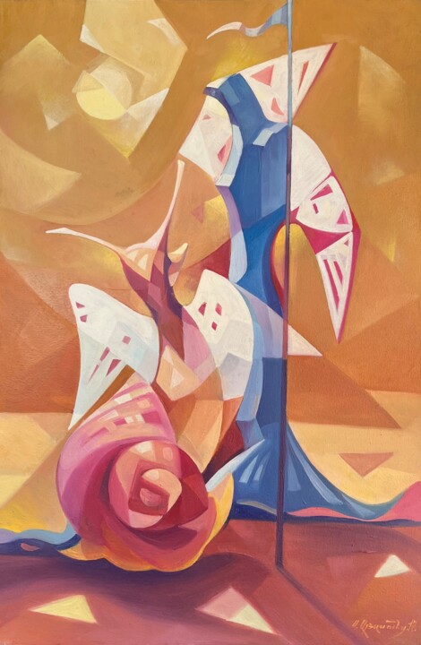 Meeting 绘画, 23.6x15.8 in