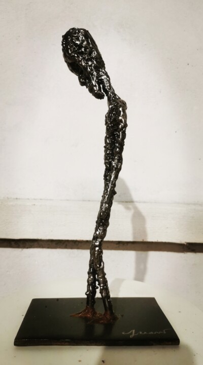 Sculptuur getiteld ""GIACOM'OUTILS" le…" door Le Petit Juan, Origineel Kunstwerk, Metalen