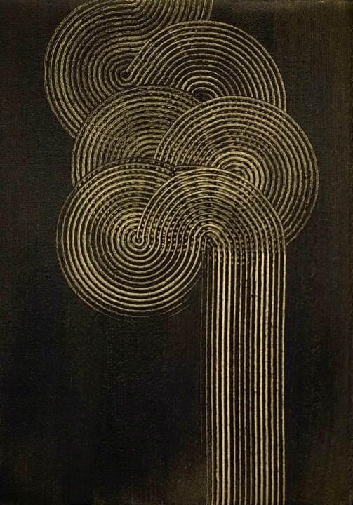 Malerei mit dem Titel "Little metal Apokal…" von Luca Brandi, Original-Kunstwerk, Acryl
