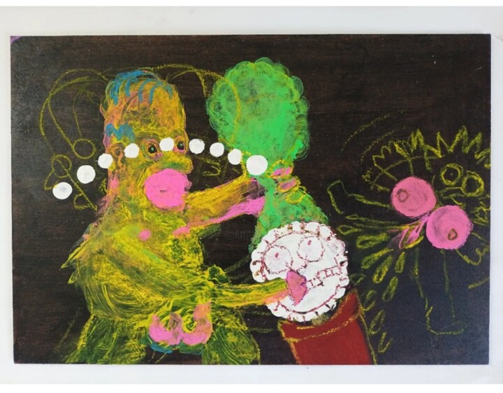 Painting titled "Sin titulo 3" by Eduardo González Tripp, Original Artwork, Acrylic