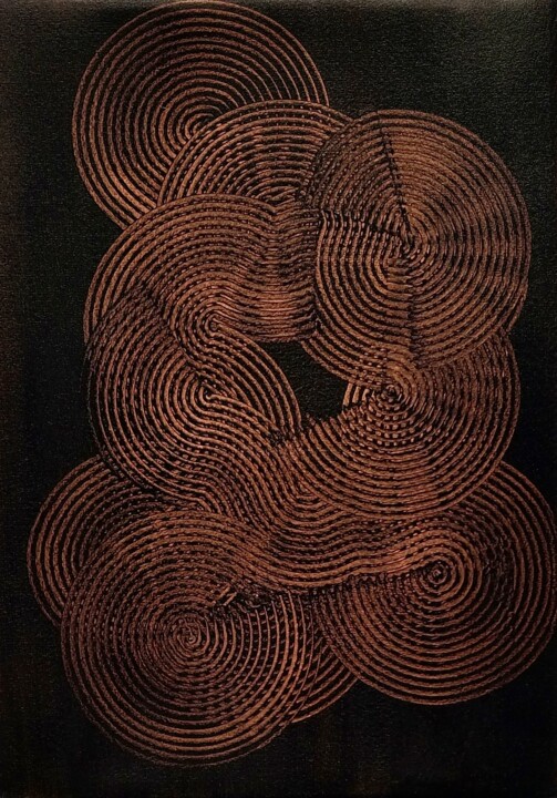 Malerei mit dem Titel "Little metal Apokal…" von Luca Brandi, Original-Kunstwerk, Acryl