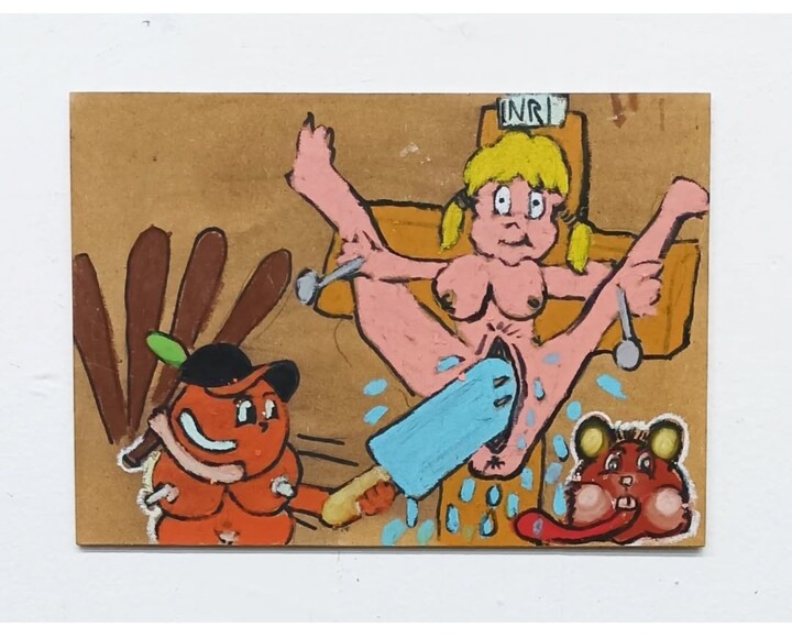 Painting titled "Paleta de naranja" by Eduardo González Tripp, Original Artwork, Pastel