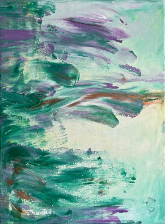 Painting titled "Spring" by Žanete Smodiča, Original Artwork, Acrylic