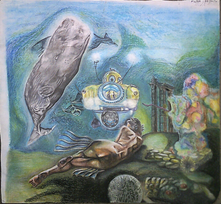 Underwater wonder Pittura, 13,4x12,2 in
