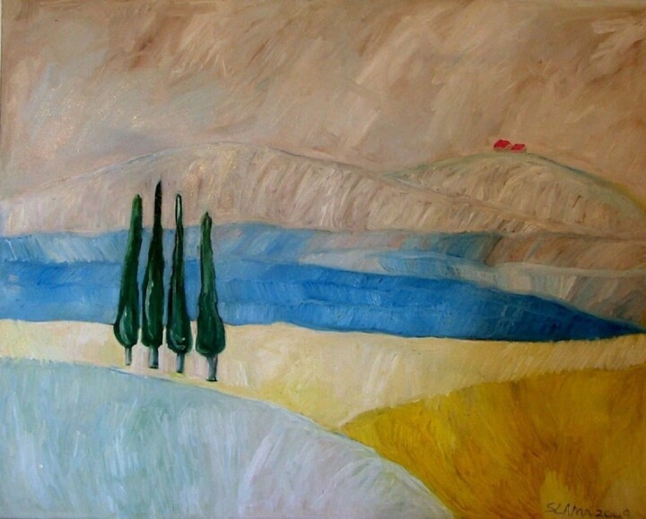 Sea of Galilee Pittura, 47,2x59,1 in