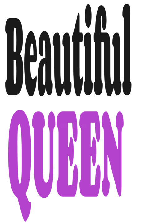DAJA BLAQQ: CALLIGRAPHY SERIES COLLECTION (QUEEN) Digitale Kunst, 1.714x1.080 in