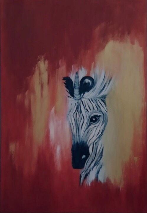 ZEBROG 绘画, 23.6x22.1 in