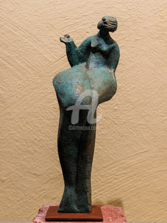 Quà l'on nous nous écrire ? Sculpture, 12.6x5.9 in