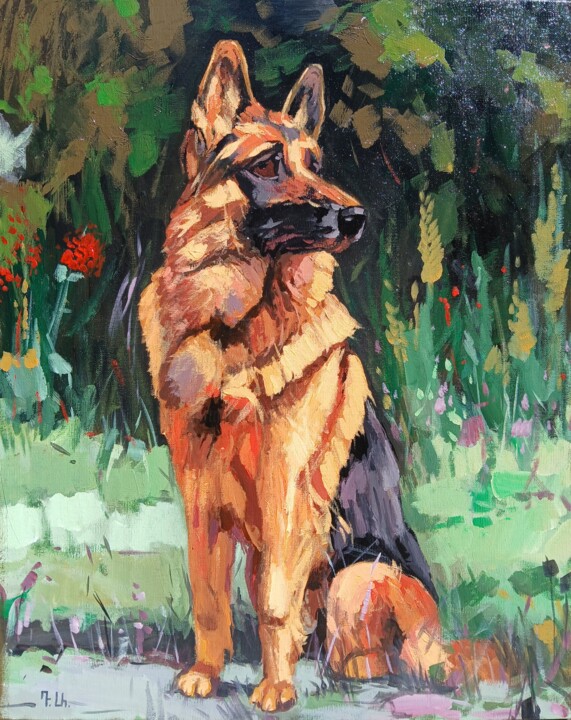 Guardian of the Garden Pintura, 19,7x15,8 in