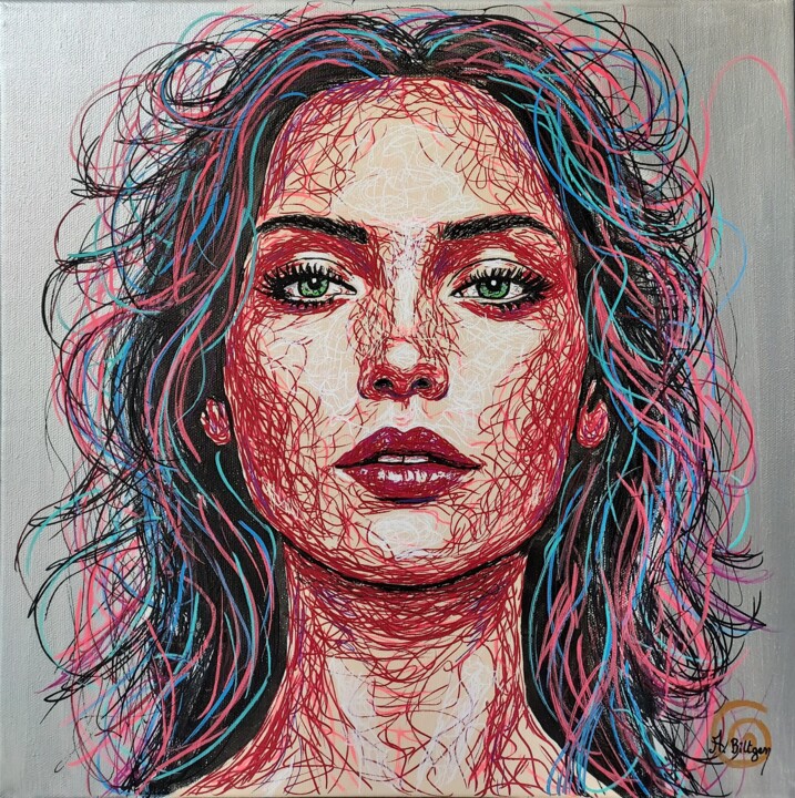 绘画,  15.8x15.8 in 