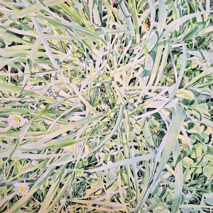 Drawing titled "Temps et désordre S4" by Guillaume Querré, Original Artwork, Watercolor