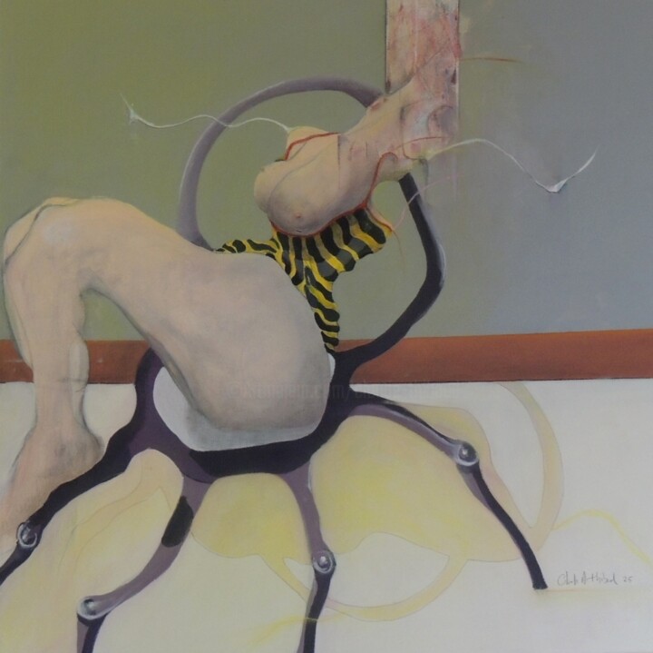 Peinture intitulée "LA GUÊPIÈRE/ THE WA…" par Claude André Thibaud, Œuvre d'art originale, Acrylique Monté sur Châssis en bo…