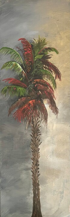 Painting titled "Blursed Palm" by Lee Davis, Original Artwork, Pigments