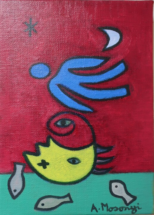 FREE FLIGHT 绘画, 8.7x6.3 in