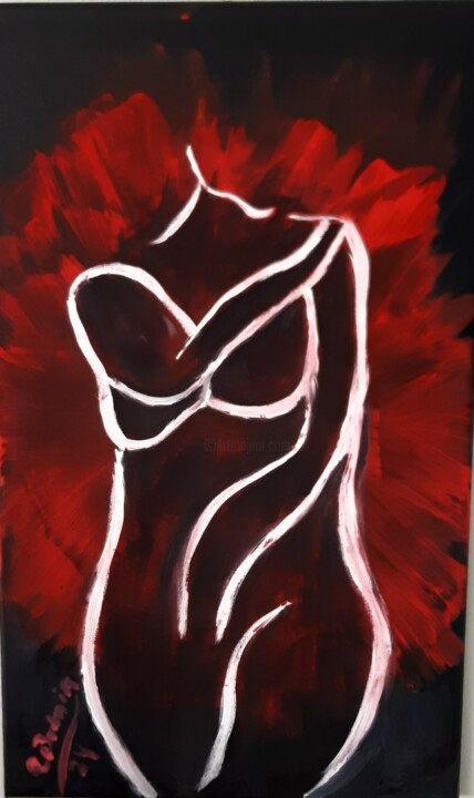 Mujer 绘画, 19.7x11.8 in