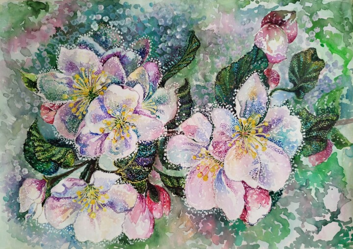 Лучше нету того цвету, когда яблони цветут Pittura, 11,6x16,3 in
