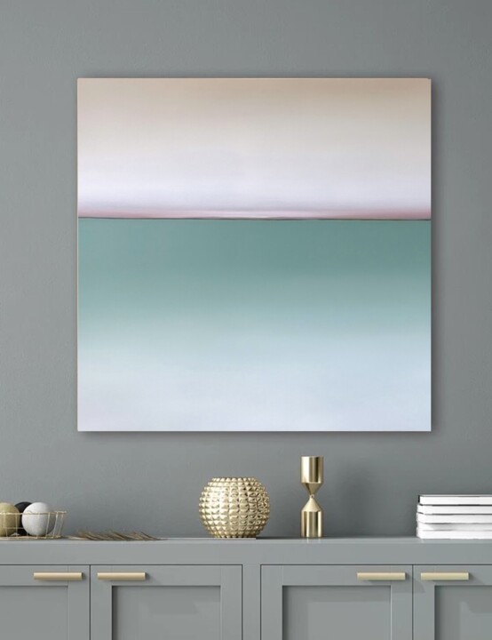 Painting titled "Horizon of Emotions…" by Larissa Uvarova, Original Artwork, Oil