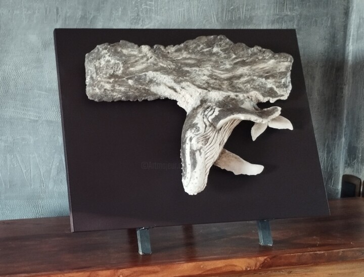 La cantatrice des fonds marins Sculpture, 13.8x19.1 in