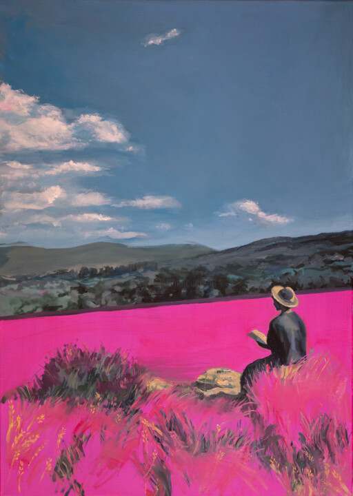 The Pink Hour 绘画, 27.6x19.7 in